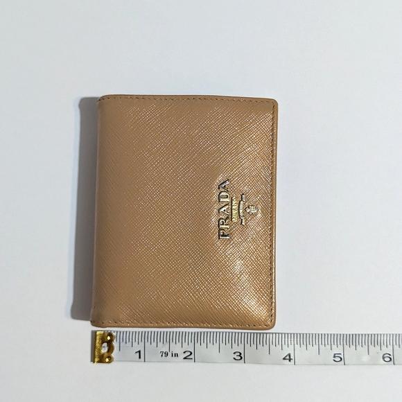 Prada Saffiano Leather Small Bifold Wallet. - Picture 11 of 16